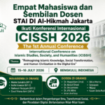 Empat Mahasiswa dan Sembilan Dosen STAI DI Al-Hikmah Jakarta Ikuti Konferensi Internasional ICISSH 2026